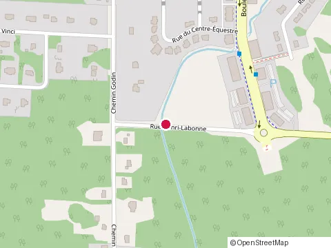 Location of École Vision Sherbrooke at 5100 Rue Henri-Labonne, Sherbrooke
