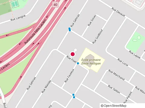 Location of Ecoles Emile-Nelligan at 45 Rue Fiset, Repentigny
