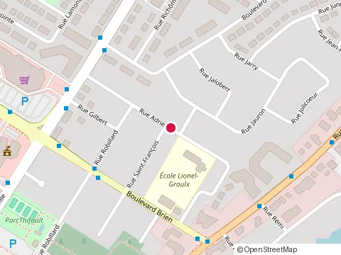 Location of Ecoles Lionel-Groux at 30 Rue Adrien, Repentigny