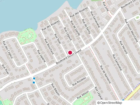 Location of El Greco Restaurant Pizzeria at 17555 boulevard Gouin, Pierrefonds