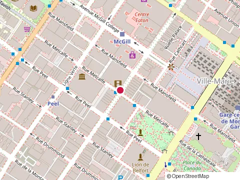 Location of El Habanero Mexican Grill at 977 Rue Sainte-Catherine O, Montréal