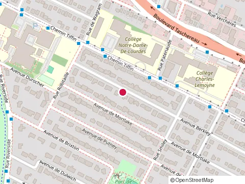 Location of Elevation Montreal at 221 Berkley, Montréal