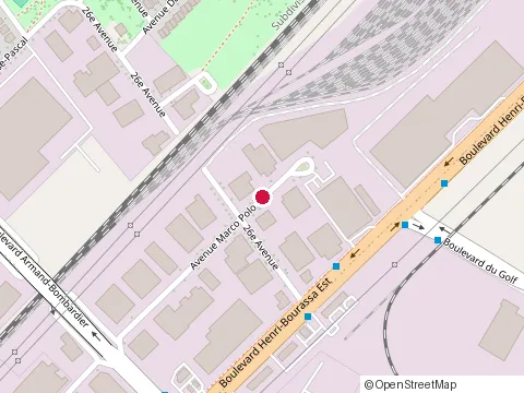 Location of Enseignes Gilbert Bourgouin at 8240 avenue Marco-Polo, Montréal