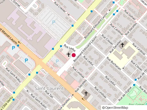 Location of Entraide des Familles at 1775 Boulevard Edouard-Laurin, Montréal