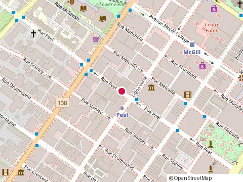 Location of Entrecote St Jean at 2022 Rue Peel, Montréal