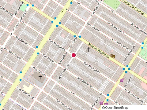 Location of Entrepreneur Peintre R Villeneuve Ltée (Depuis 1929) at 4632 Rue Marquette, Montréal