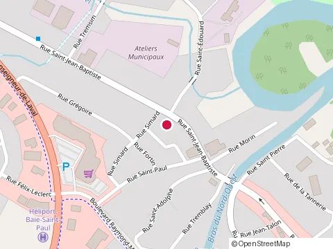Location of Entreprises Jocelyn Tremblay at 9 Rue Saint-Edouard # A, Baie-Saint-Paul