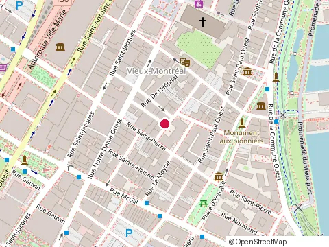 Location of Entreprises Peter Varfolvy Inc at 300 Rue du Saint-Sacrement, Montréal