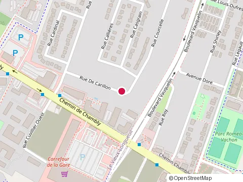 Location of Entreprises Saratek Inc at 3621 Rue Carillon, Longueuil