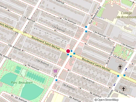 Location of Eric Duchaine N.d. at 6565 Boulevard Saint-Michel, Montréal