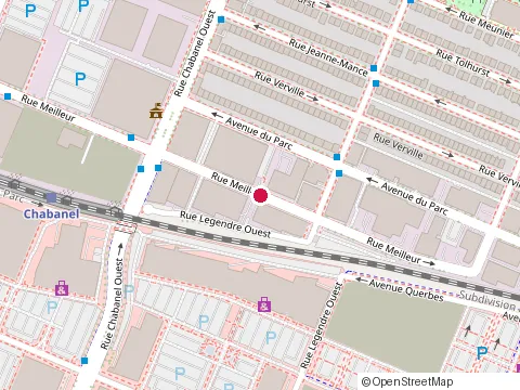 Location of Ernest at 9200 Rue Meilleur, Montréal