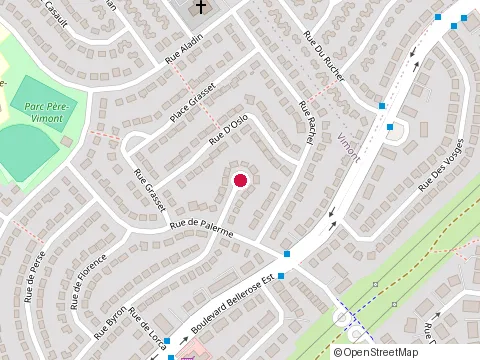 Location of Espagnolsi at 268 Place Byron, Laval