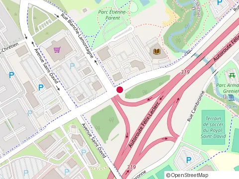 Location of Étienne-Parent Library at 3515 Rue Clemenceau, Québec