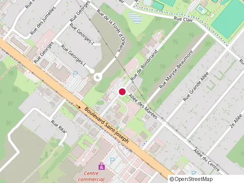 Location of Excavation Julien Bahl at 45 Rue de Boisbriand, Drummondville