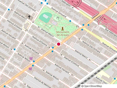 Location of F E M Construction at Rue Sherbrooke Ouest, Montréal