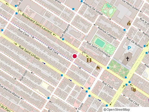 Location of Fabergé Restaurant at 25 Avenue Fairmount O, Montréal