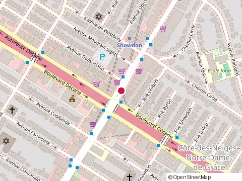 Location of Falafel Express at 5253 Queen-Mary Ch, Montréal