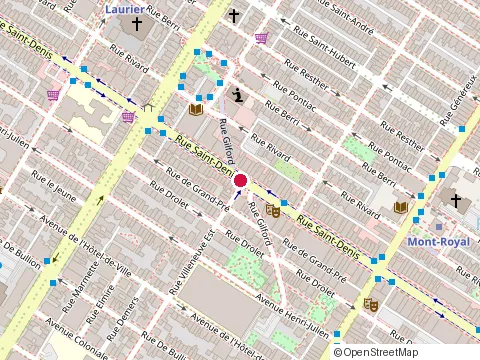 Location of Fameux Viande Fumee at 4500 Rue Saint-Denis, Montréal