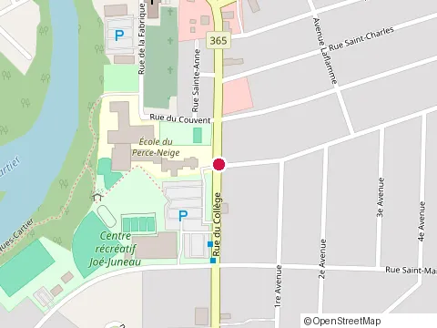 Location of Farzo Pizza at 56 Rue du Collège, Pont-Rouge