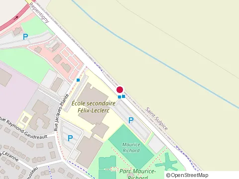 Location of Felix-Leclerc High School at 250 boulevard Louis-Philippe-Picard, Repentigny