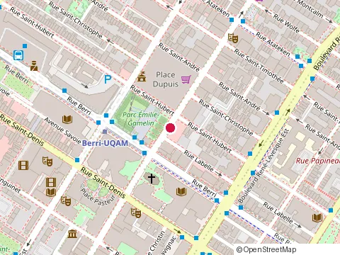 Location of Fisshu Ste-Catherine at 537 Rue Ste-Catherine O, Montréal