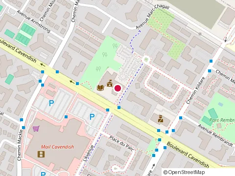 Location of Flow In Sports at 5800 boulevard Cavendish, Côte Saint-Luc