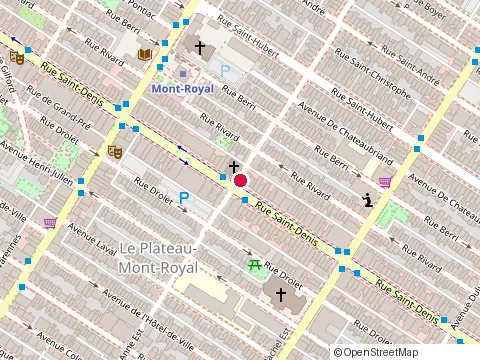 Location of Fonduementale at 4325 Rue Saint-Denis, Montréal
