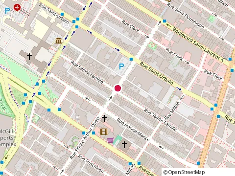 Location of Footbagnet.Com / Pandemonium Footbag at 3520 A Sainte-Famille, Montréal