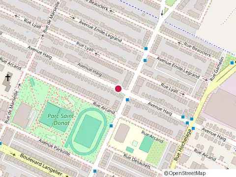 Location of Frank, Fleuriste et Centre du Jardin at 2935 avenue Haig, Montréal