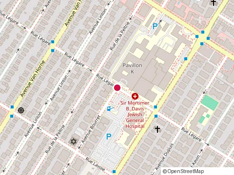 Location of Free Hebrew For Juniors at 4557 avenue Bourret, Montréal