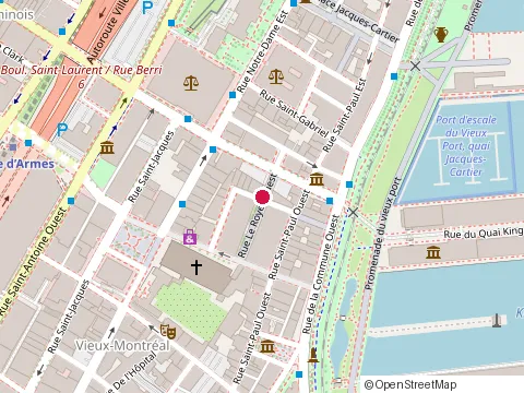 Location of Gad Pariente at 83 Saint-Paul St W, Montréal