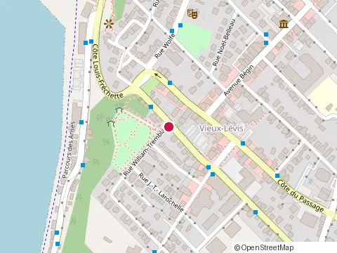 Location of Garage Claude Larochelle at 390 Dorimene-Desjardins, Lévis