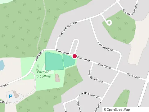 Location of Garage du Parc at 608 Rue Cabot, Chicoutimi