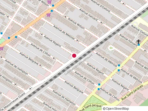 Location of Garage Heinz at 2185 avenue Regent, Montréal