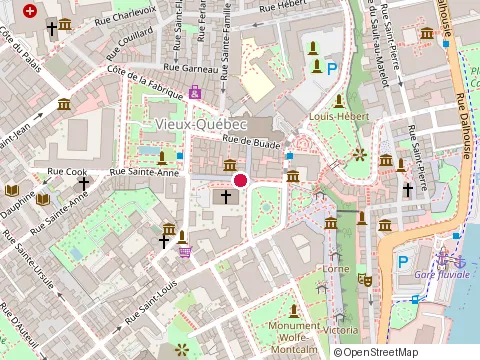 Location of Gay Voyageur at 22 Rue Sainte-Angèle, Québec