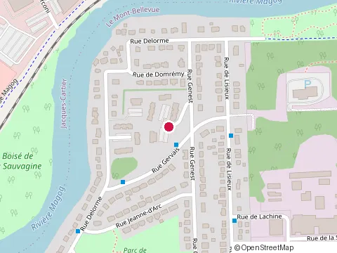 Location of Gd Reno at 38 Place Genest, Sherbrooke