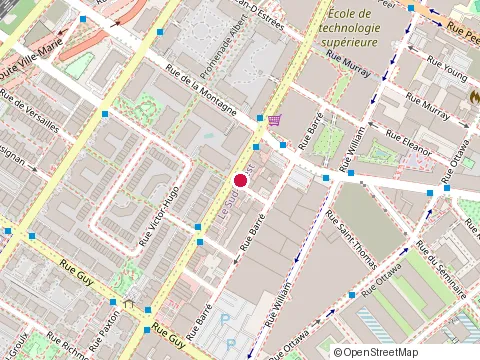 Location of Genirom at 400 Rue de l'Aqueduc, Montréal