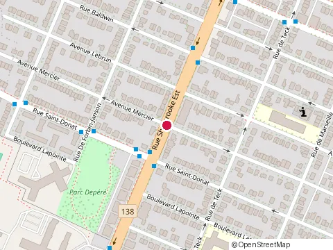 Location of Geoffroy Montcalm at 8465 Rue Sherbrooke E, Montréal