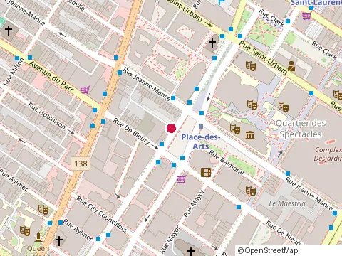 Location of Geotop at 7-201 avenue du President-Kennedy, Montréal