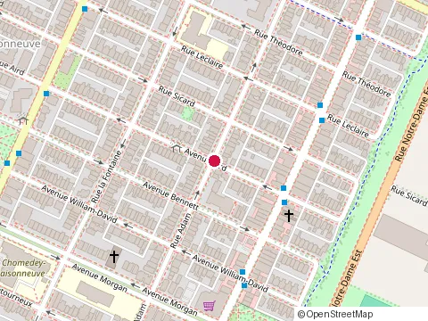 Location of Gestion Iparc at 1418 avenue Aird, Montréal