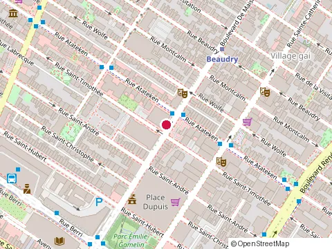 Location of Ginsberg Gingras at 1001 de Maisonneuve Blvd East Suite 525, Montréal