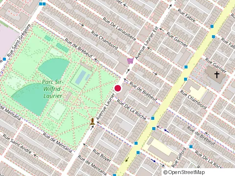 Location of Ginza Sushi at 1124 avenue Laurier E, Montréal