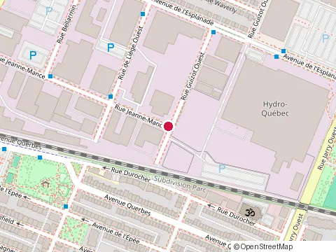 Location of Global Mjl at 8355 Rue Jeanne-Mance, Montréal