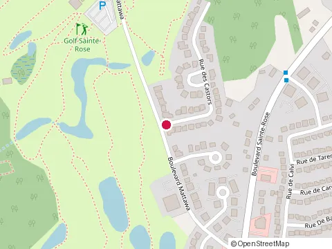 Location of Golf Ste Rose at 1400 boulevard Mattawa, Laval