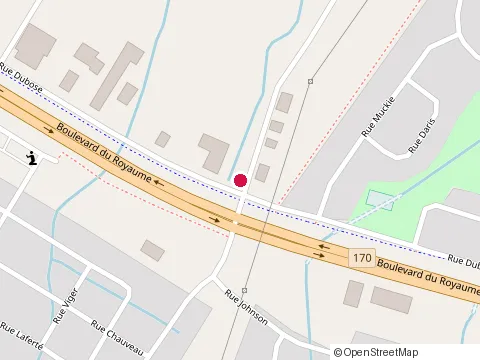 Location of Gouttières Saguenay Inc. at 2538 Rue Dubose, Jonquière