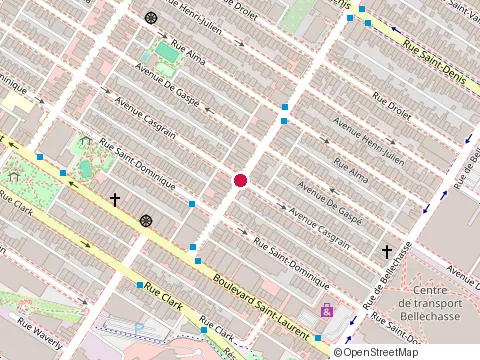 Location of Green Apple Studio at 90 Rue Beaubien O, Montréal