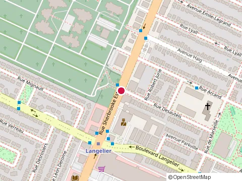 Location of H&R Block at 6660 Rue Sherbrooke E, Montréal