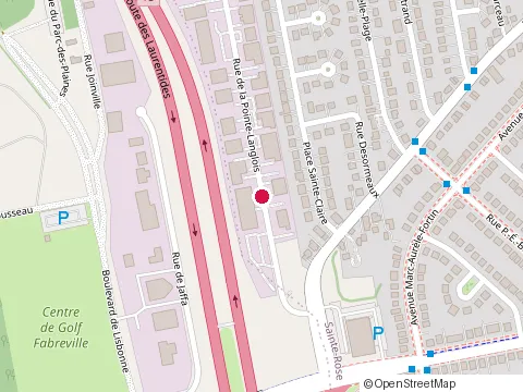 Location of Habitation Mégatech at 73 Rue de la Pointe-Langlois, Laval