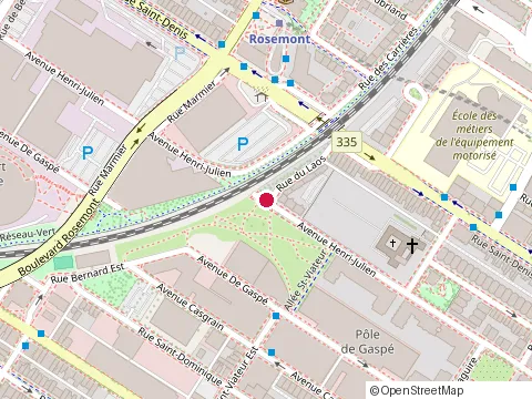 Location of Habitations Laurendeau at 5400 Avenue Henri Julien, Montréal