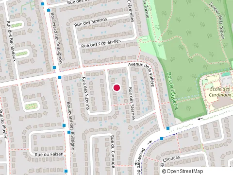 Location of Habitations Voyer le Haut Corbusier at 4321 boulevard le Corbusier, Laval